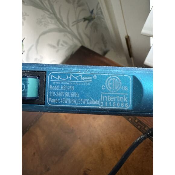 Nume Curling Wand Tourmaline Curler Hair Styling Iron Dual HB025u Salon - Picture 6 of 6